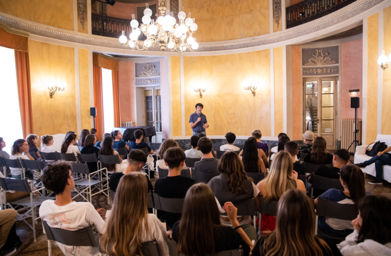 First meeting with students in Modena